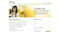 Desktop Screenshot of mytrial.webex.de